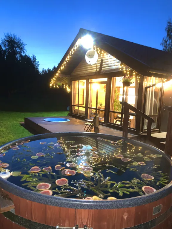 Дом с русской баней и горячей купелью