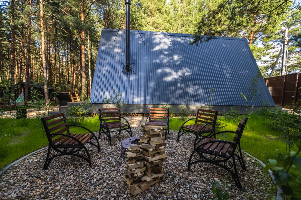 Коттедж Коттедж А-Фрейм грей — Павловский Посад