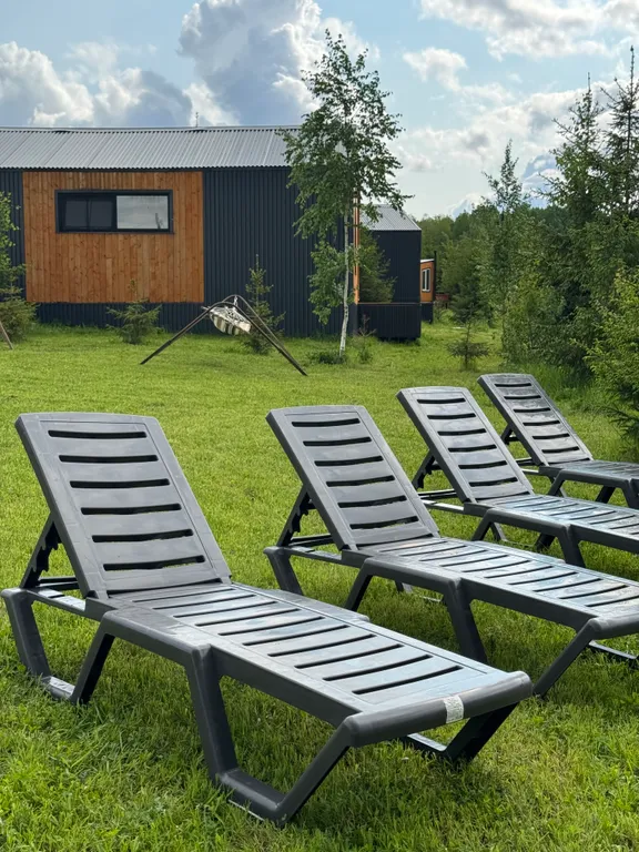 Атмосферный домик с баней на дровах и купелью