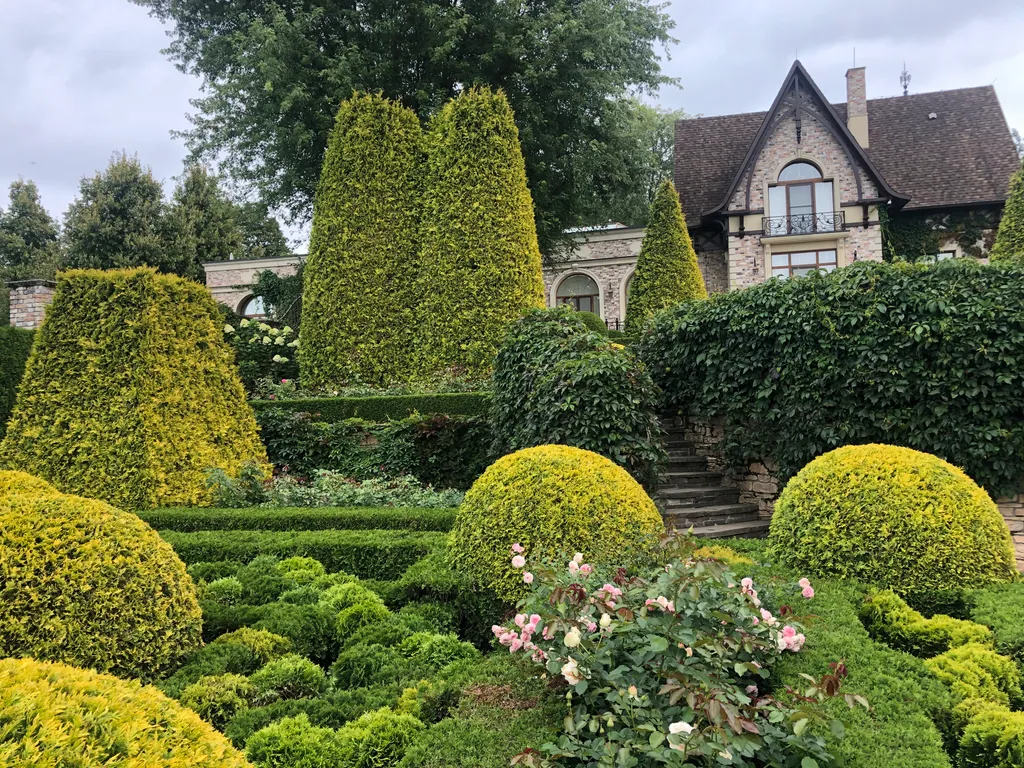 Маленький дом увитый виноградом