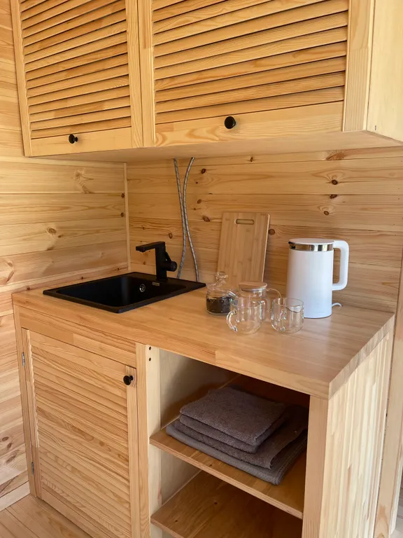 Дом с баней у леса