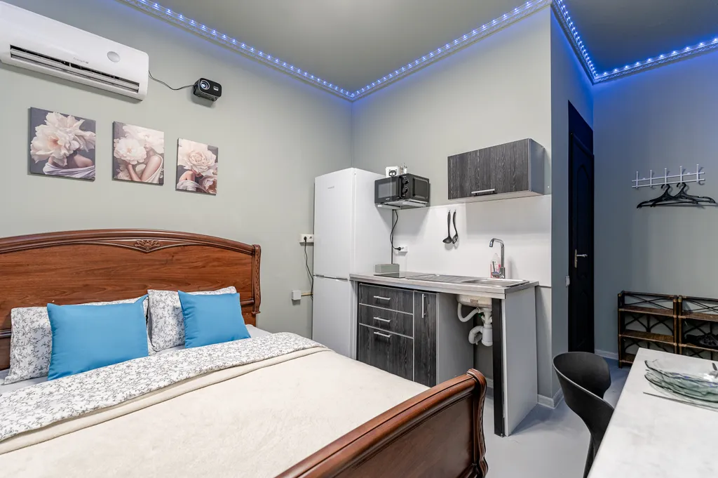 Квартира Квартира Уютная студия с проектором, без окна — Москва