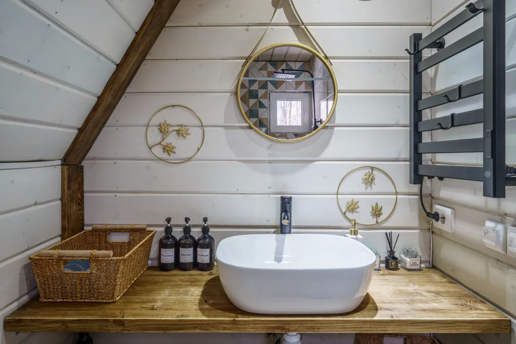 Коттедж Треугольный домик в лесу с горячей купелью — Соловеново