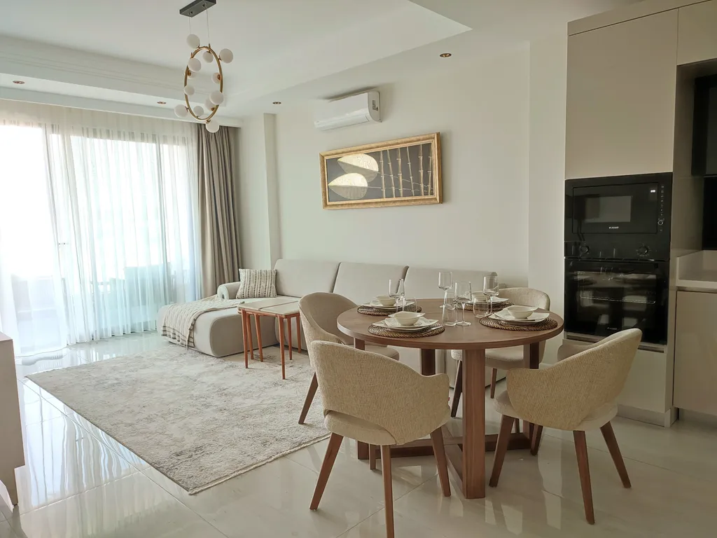 Просторная квартира 1+1 со всем необходимым в комплексе Azura world