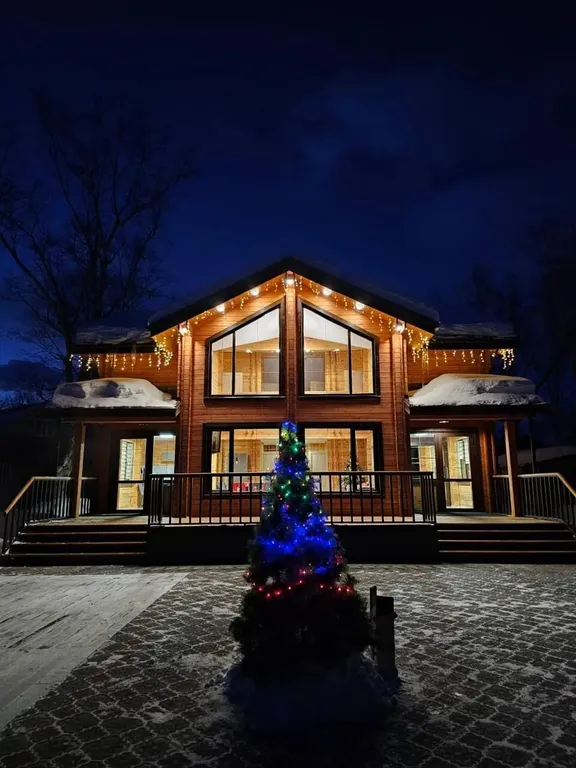 Коттедж Загородный дом "Тотем Камчатка" с термальным бассейном, баней и чаном — Термальный