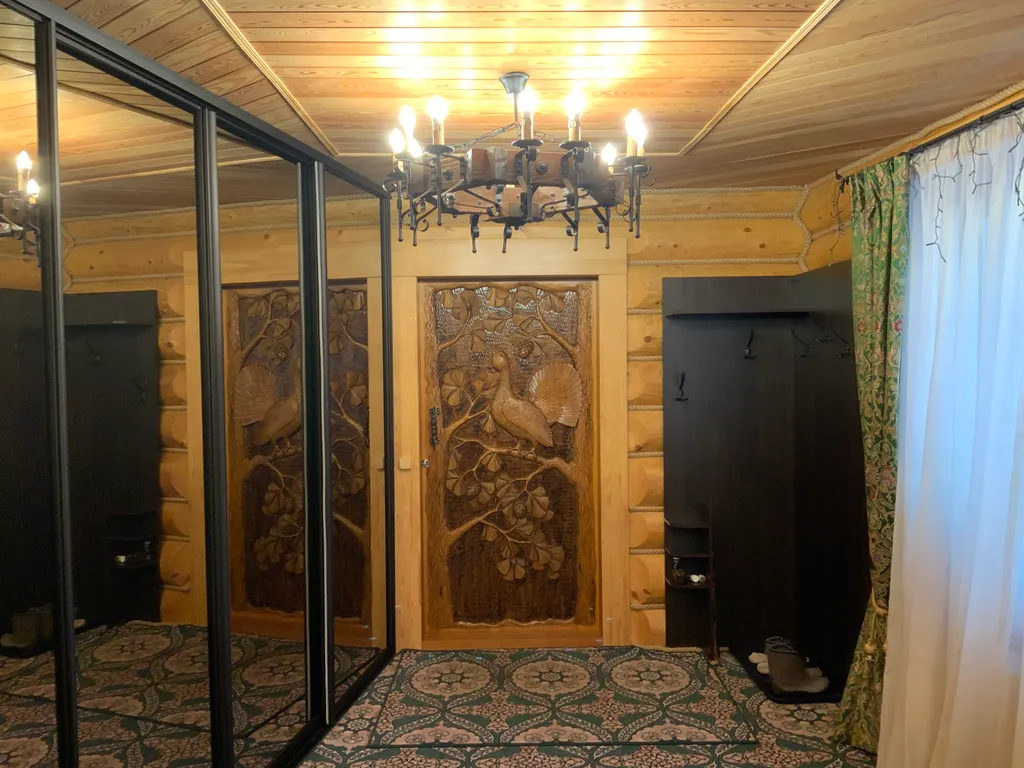 Дом-баня в деревенском стиле