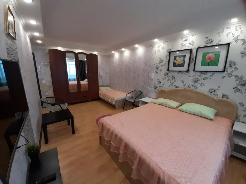 Квартира с балконом и видом на город