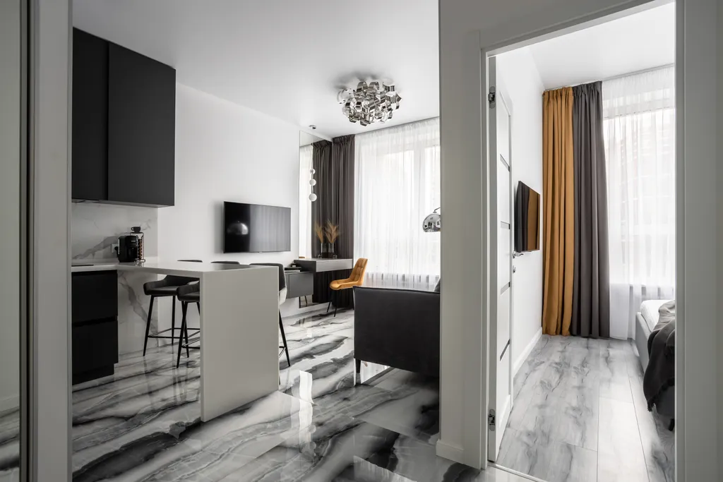 Квартира АПАРТАМЕНТЫ 'ГРАФИТ ФЛЭТПОРТ' ДВУХКОМНАТНЫЕ — Москва