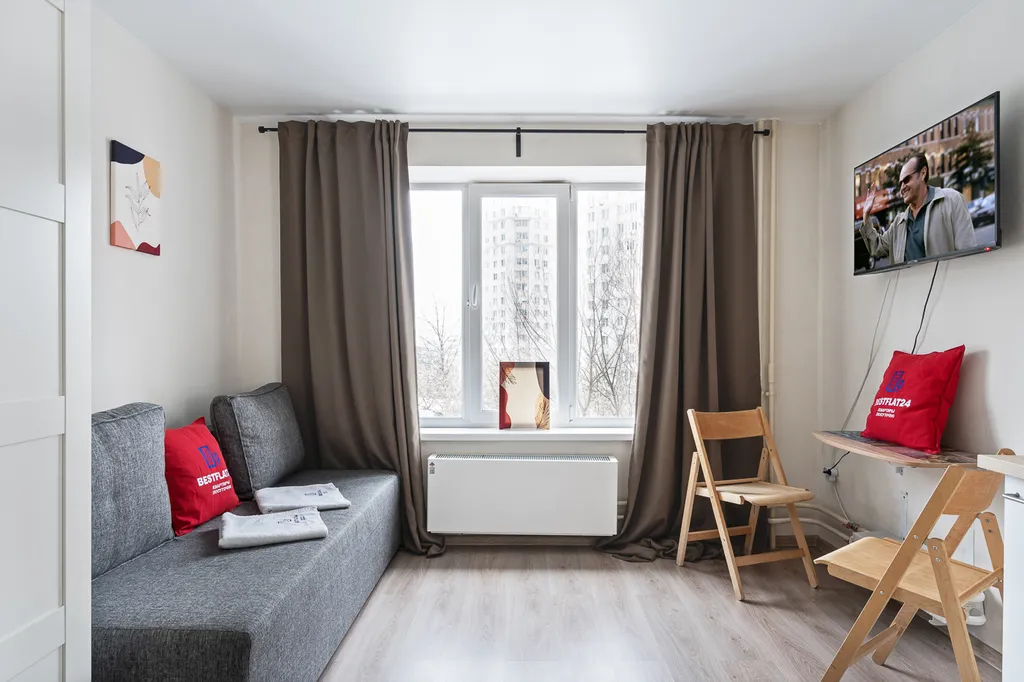 Квартира Квартира Уютная студия в новом Апарт-доме ЖК Селигер — Москва