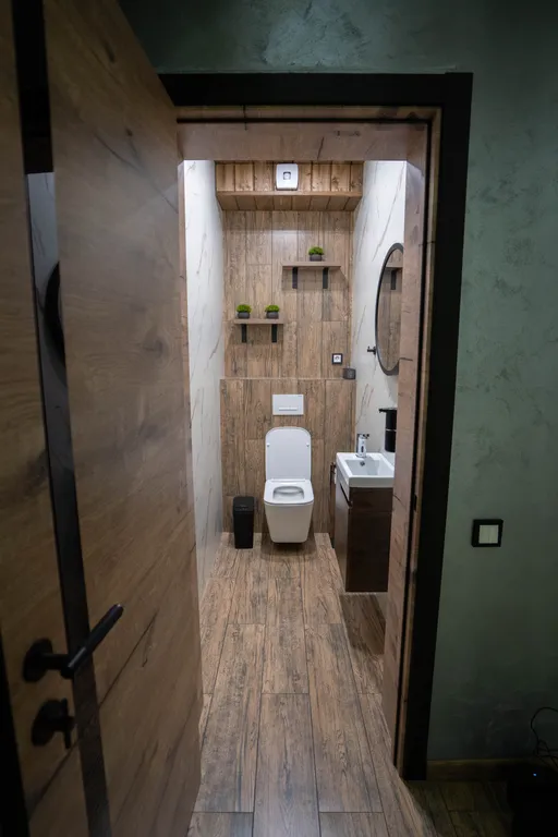 Дом в стиле лофт с камином