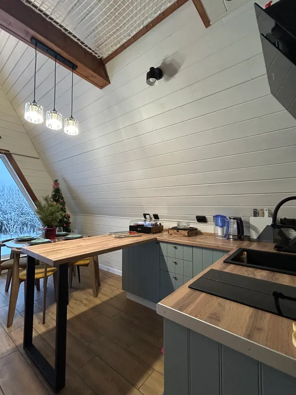 Современный треугольный эко дом