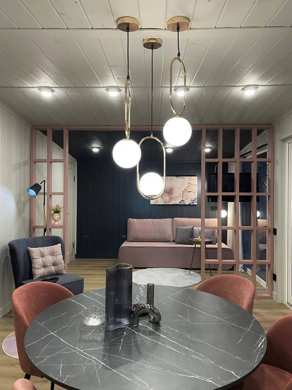 Шале с баней и сибирским чаном с подсветкой 3.0