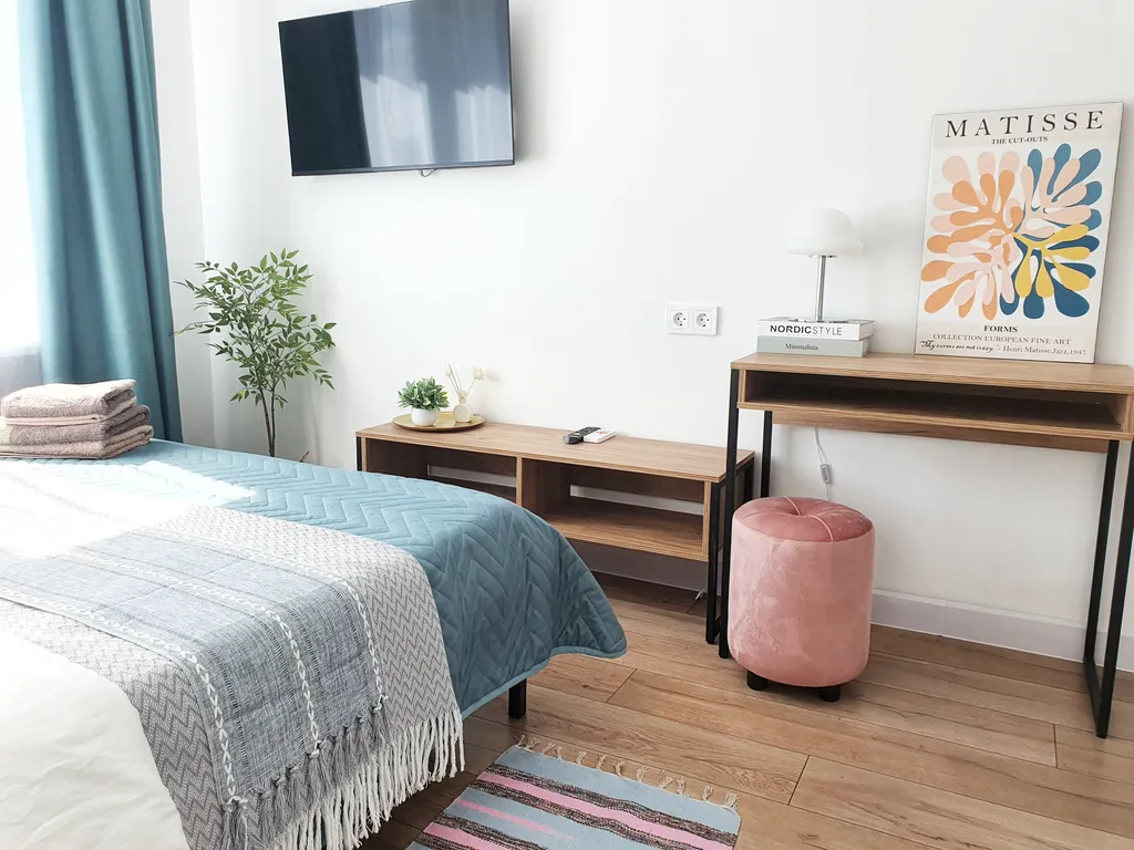 LanaRoom Новая студия с широкой кроватью