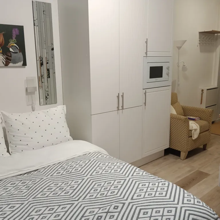 Душевная студия с дизайнерским ремонтом