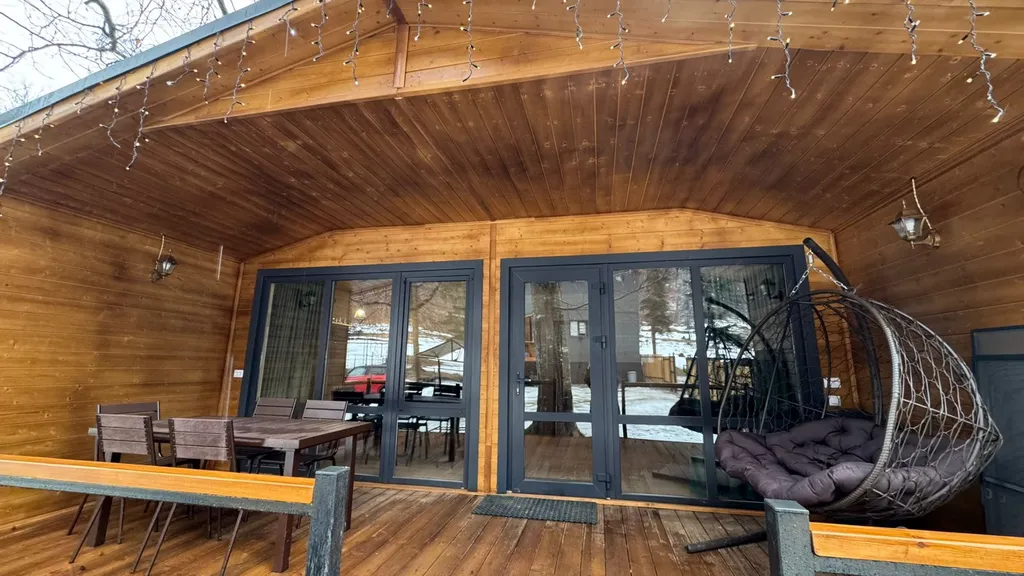 Коттедж Шале одноэтажное с видом на горы и лес — Архыз