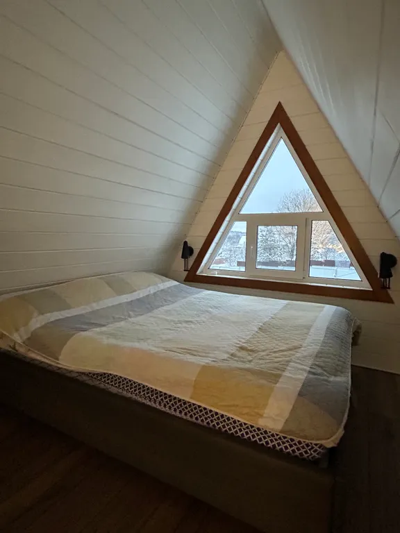 Современный треугольный эко дом