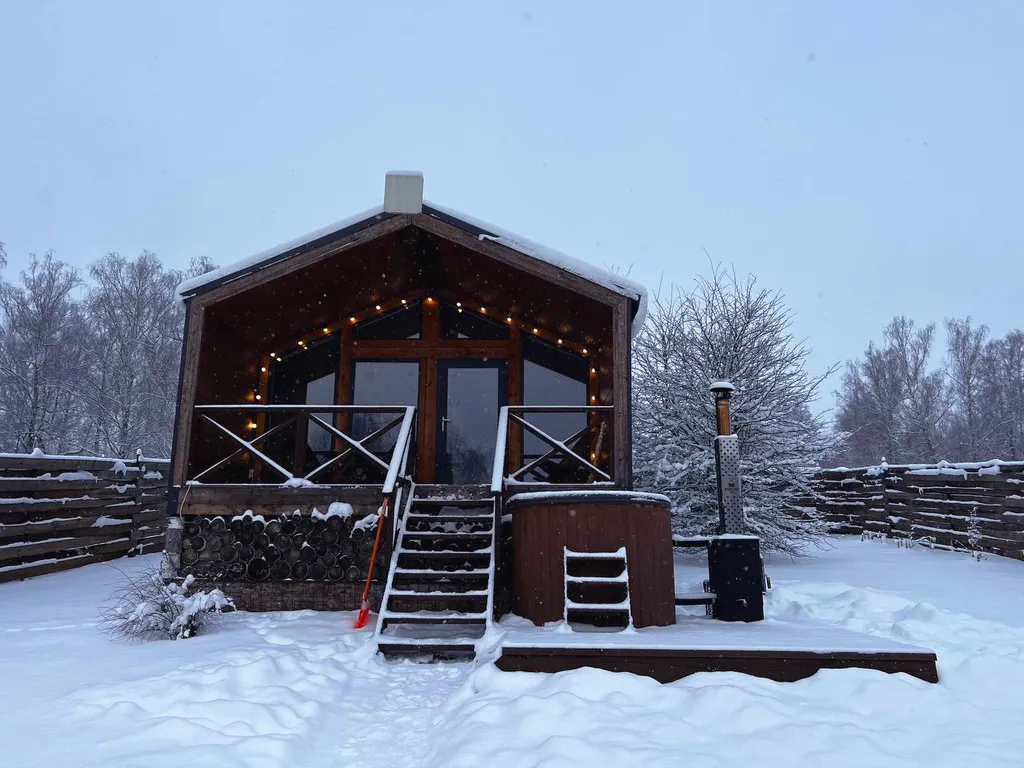 Барнхаус ЗИМА с подогреваемой купелью