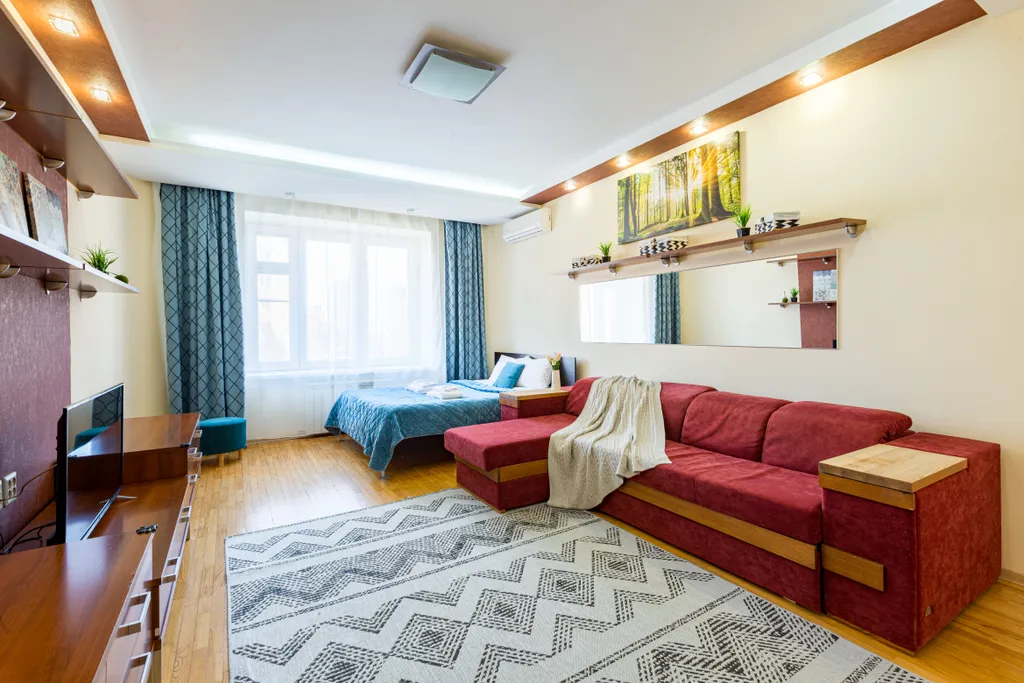 Просторная квартира с 3 кондиционерами у Волги