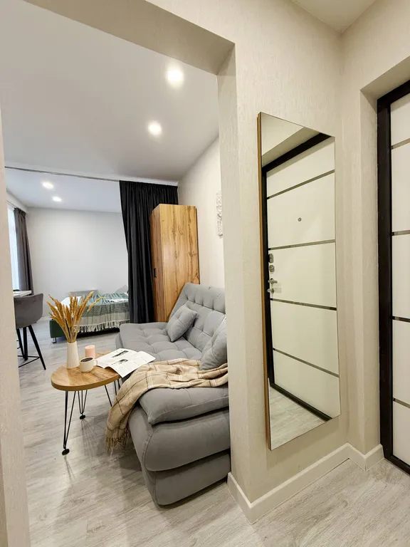 Апартаменты с балконом, 3 минуты до пляжа