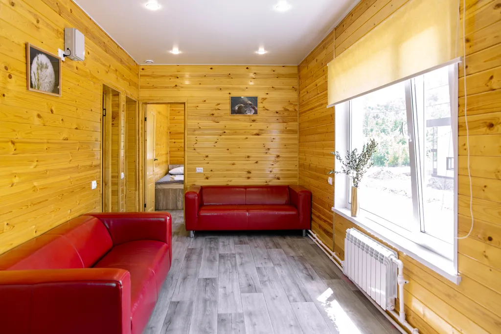 Двухэтажный коттедж с баней