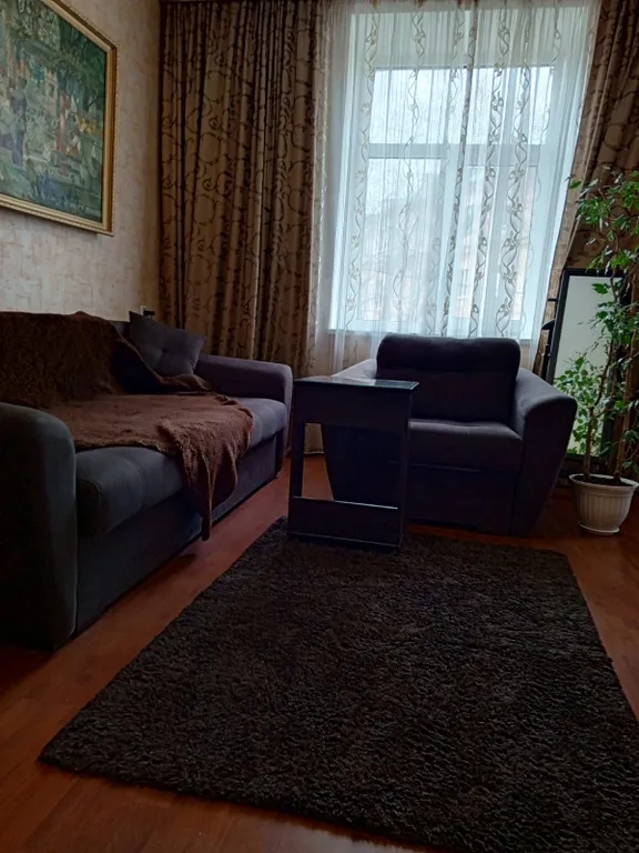 Чистая уютная с высокими потолками квартира