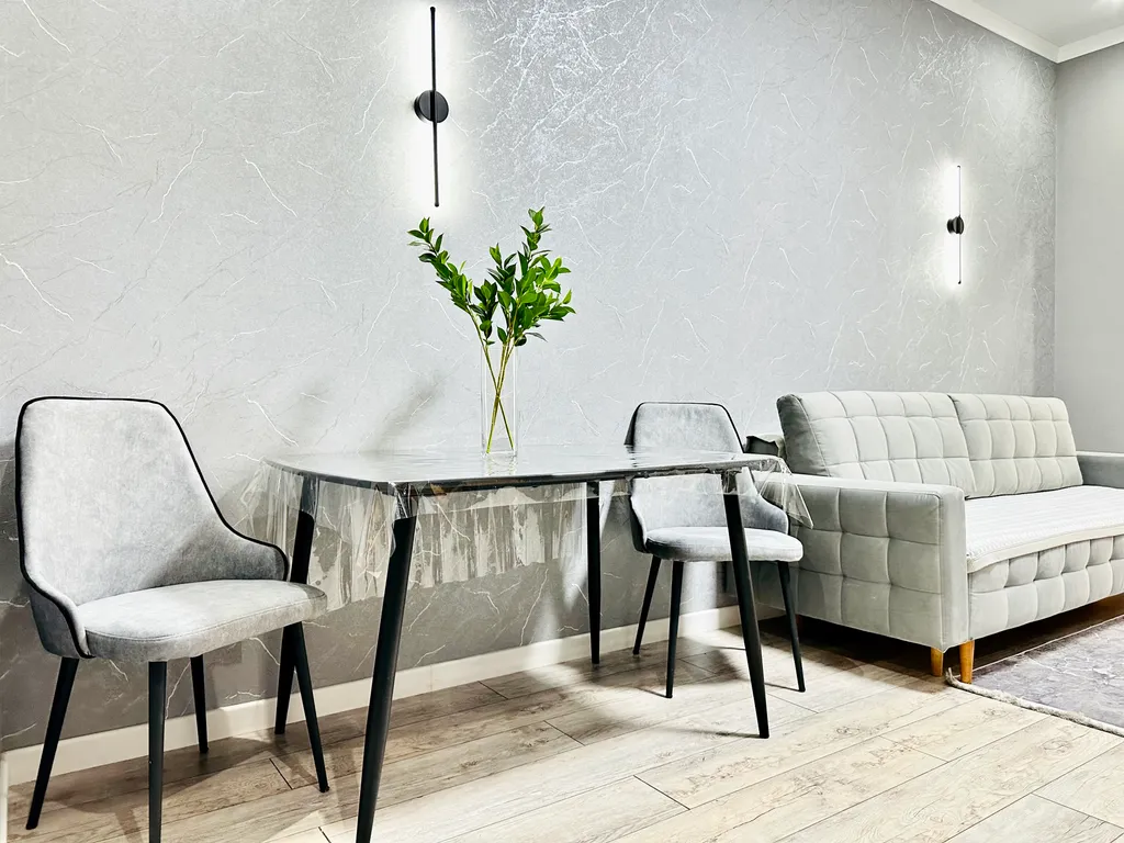 Двухкомнатная квартира с видом на город