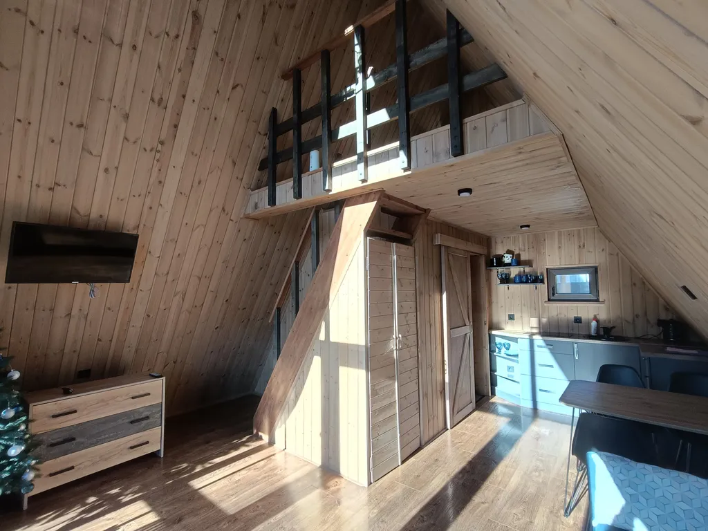 Aframe kmv дом с тёплым джакузи