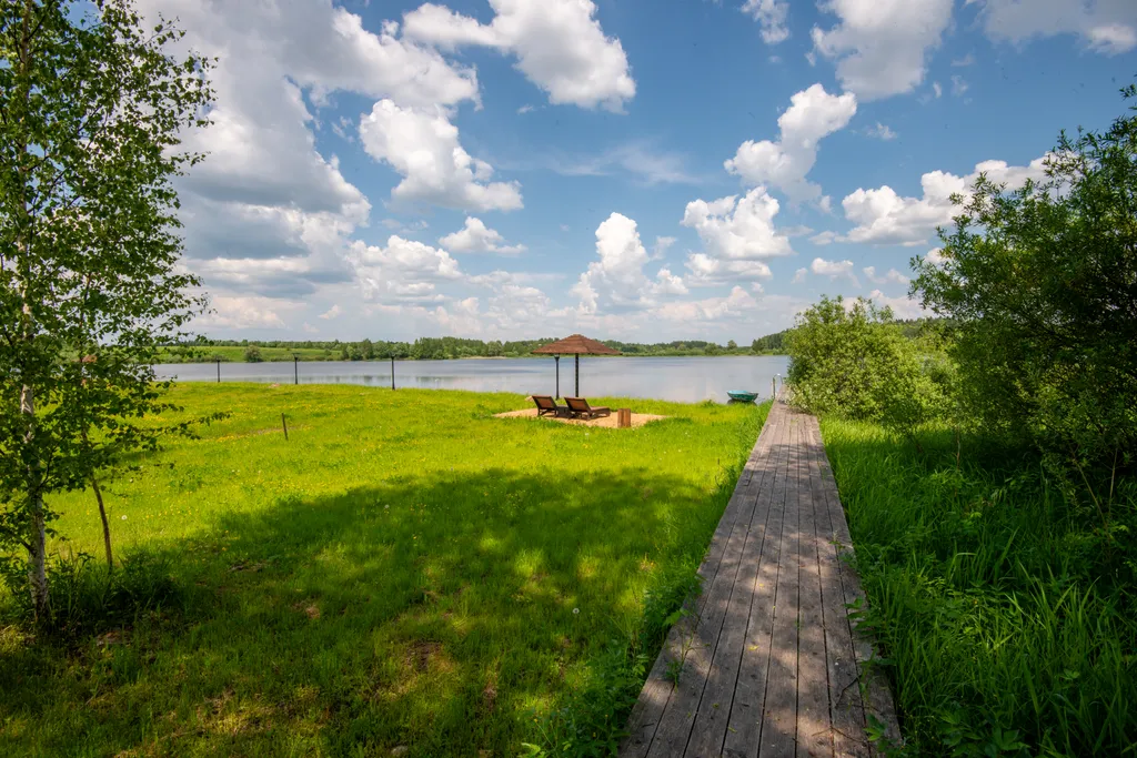 Уютный дом с баней на берегу Рузы