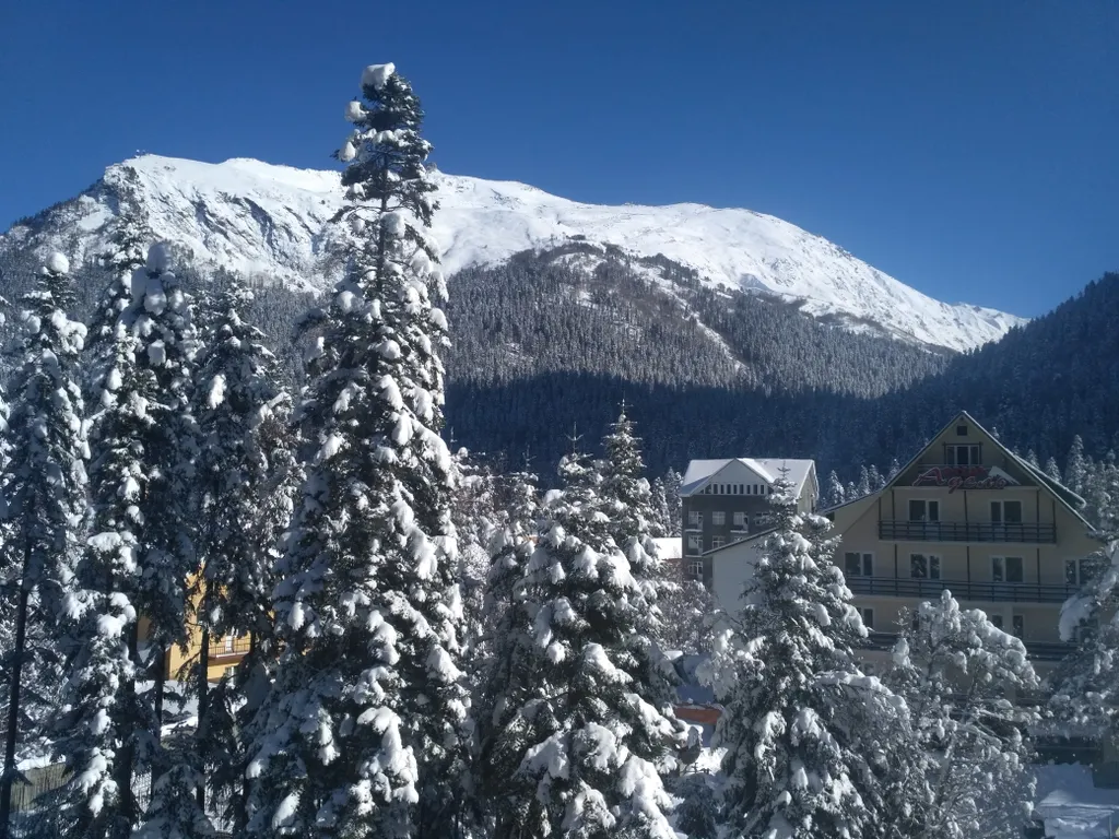 Квартира с прекрасным видом на горнолыжный склон горы Мусса-Ачитара