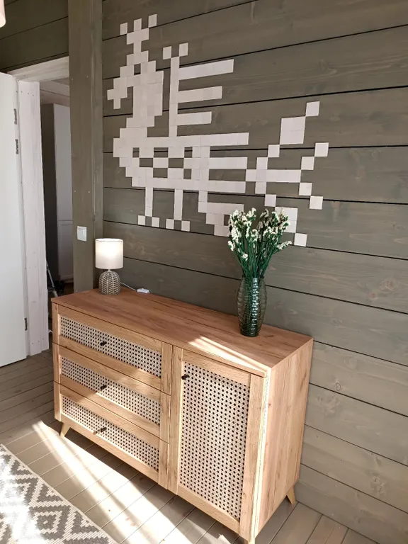 Коттедж Дом с панорамными окнами и печью для семейного отдыха, отдыха с детьми — Семеновское