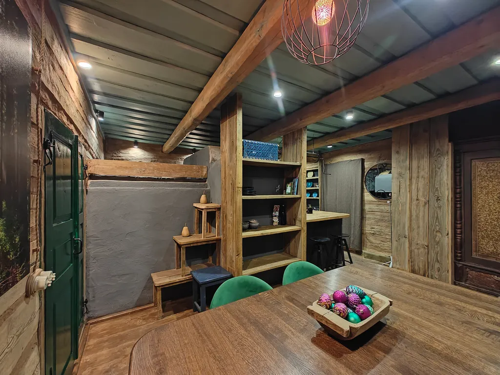 "Кот и Печка", синий дом, красота, тишина и ты