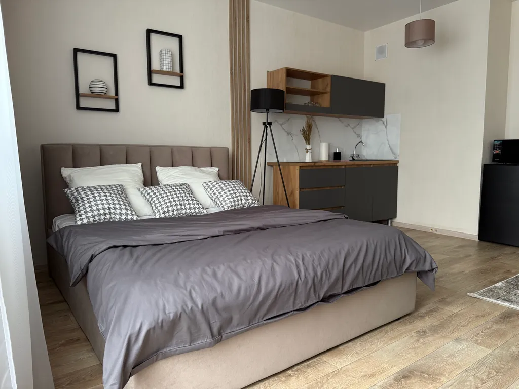 Квартира Квартира Красивая студия, с шикарным видом на Планету — Красноярск