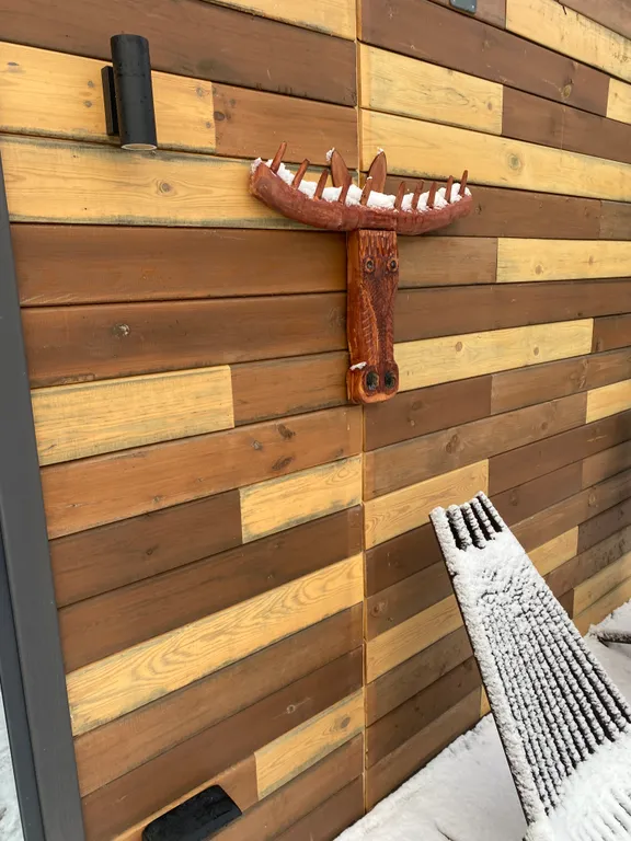 Уютный дом с баней, с панорамным видом на гору Ежовая