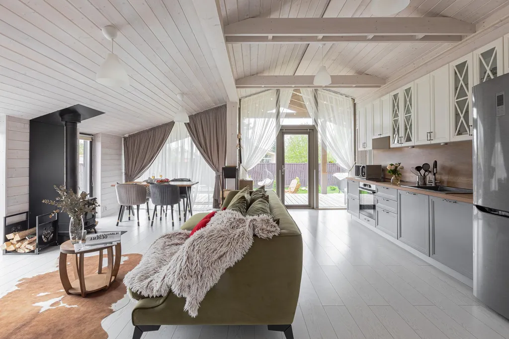 Коттедж Дом "Свет" с 3 отдельными спальнями и чаном — Семеновское