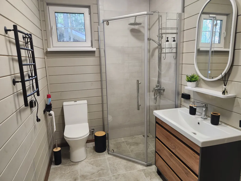 Коттедж Коттедж в Forest House с сауной в лесу — Никулино