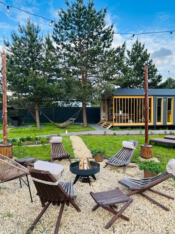 Дом 46m2 — чан, кухня, Wi-Fi