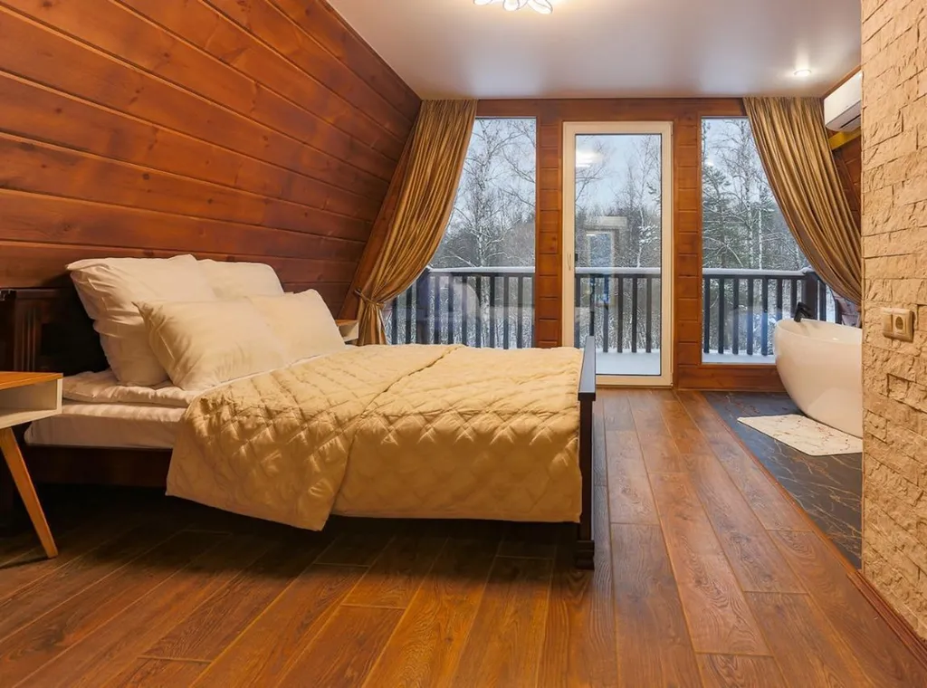 Большой дом a-frame в-небо с бассейном