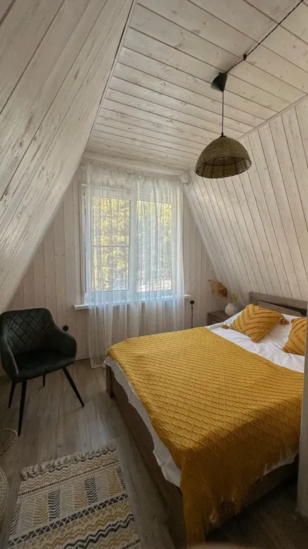 Новый двухэтажный дом в заповедной лесной зоне