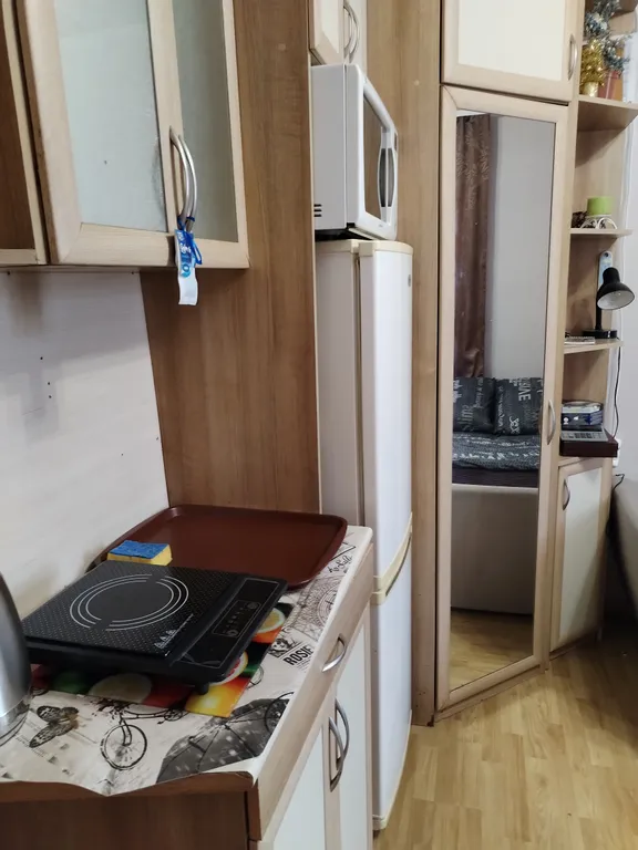 Уютная жилая комната в жилом помещении с видом на город, в центре ЗЖМ