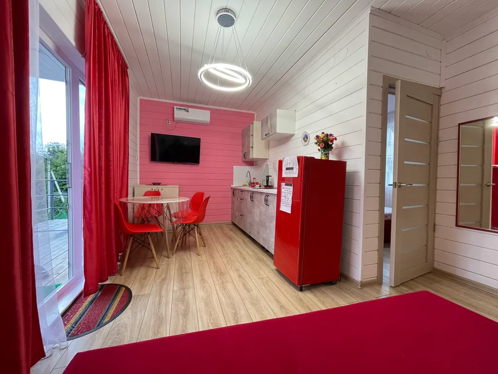 Эко дом под ключ на море на 4 человека, красный бархат