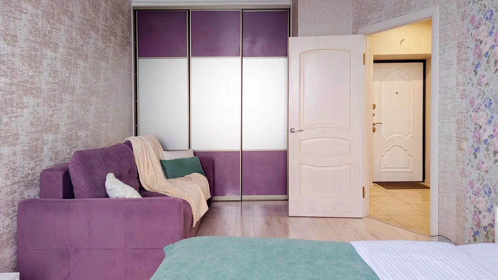 Светлая квартира c открытым балконом