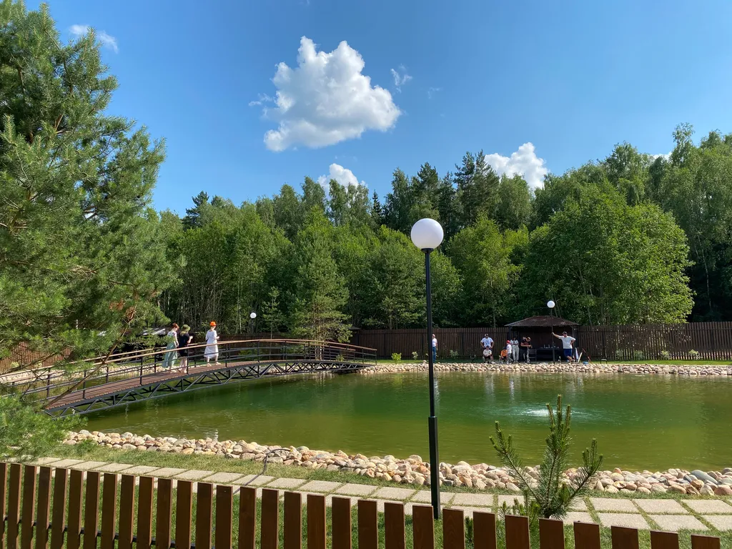 Трёхкомнатный коттедж в лесу у пруда