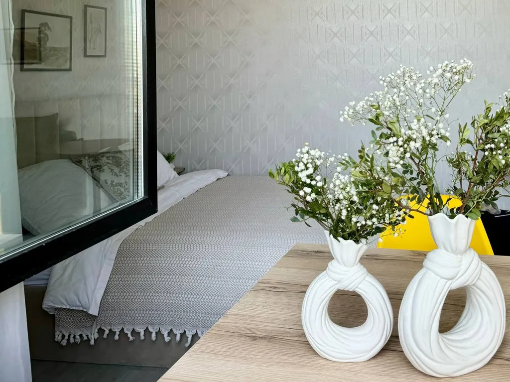 Светлая студия для четырёх гостей рядом с Термы Видное