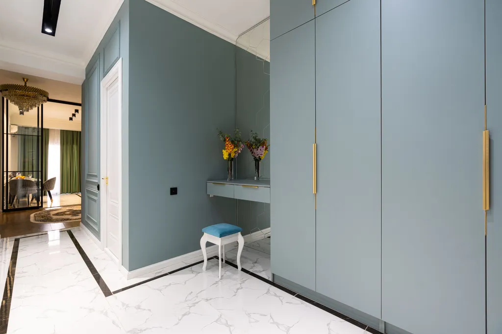 Респектабельная квартира в неоклассическом стиле в ЖК Казахстан