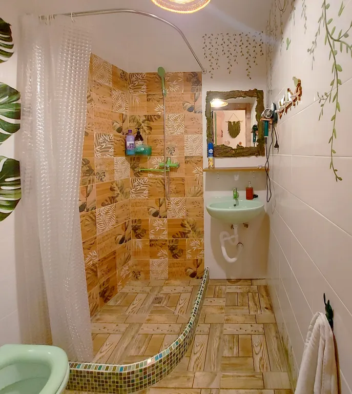 Студия в экостиле в тихом районе с бесконтактным заселением