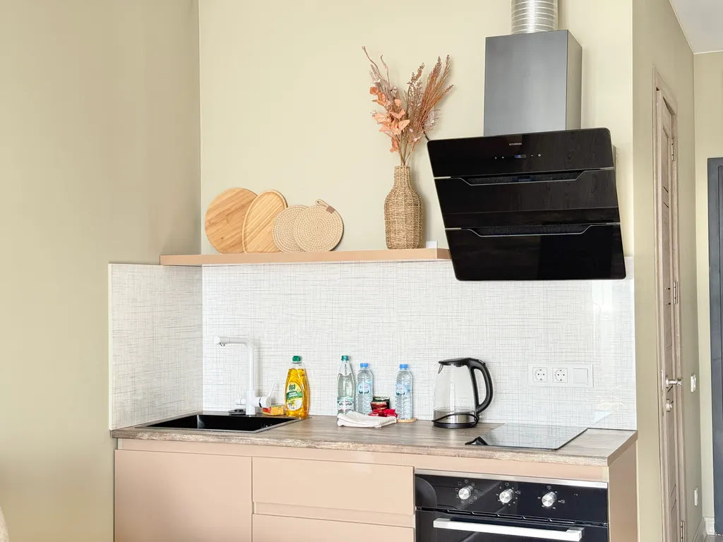 Boho sunset studio sea & mountain view