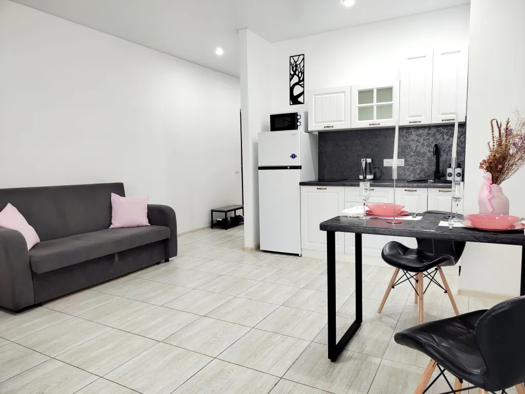 Студия с обзорным видом на город