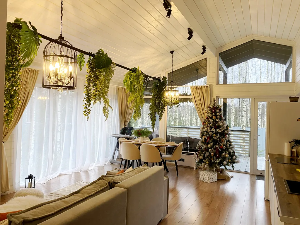 Частный коттедж №2 с баней и чаном