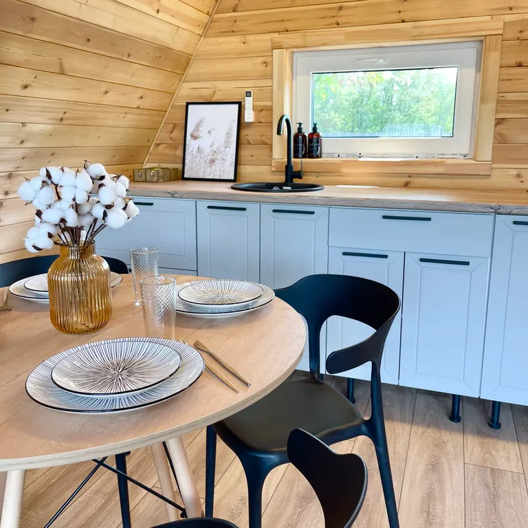 А-фрейм с баней и чаном