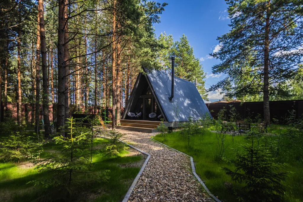 Коттедж Коттедж А-Фрейм грей — Павловский Посад